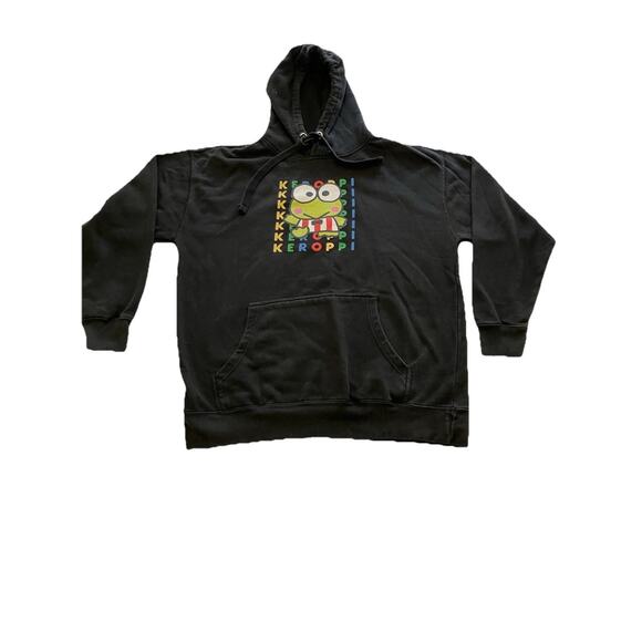 Keroppi Hoodie THICK Sweatshirt Fuzzy Lined Hood Unisex Size XL - Picture 1 of 11